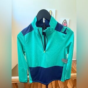 NWT Youth L (10-12) Boy’s Russell Alethic 1/4 Zip Pullover Long Sleeve Shirt